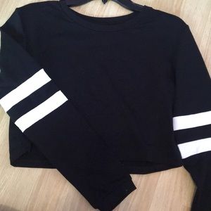 Black Crop top sweater